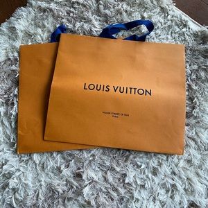 2x Louis Vuitton Paper Gift Bags Large